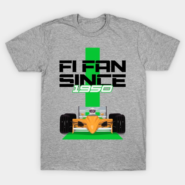 F1 Fan Since 1950 Racing T-Shirt by Velocissimo's Speedwear